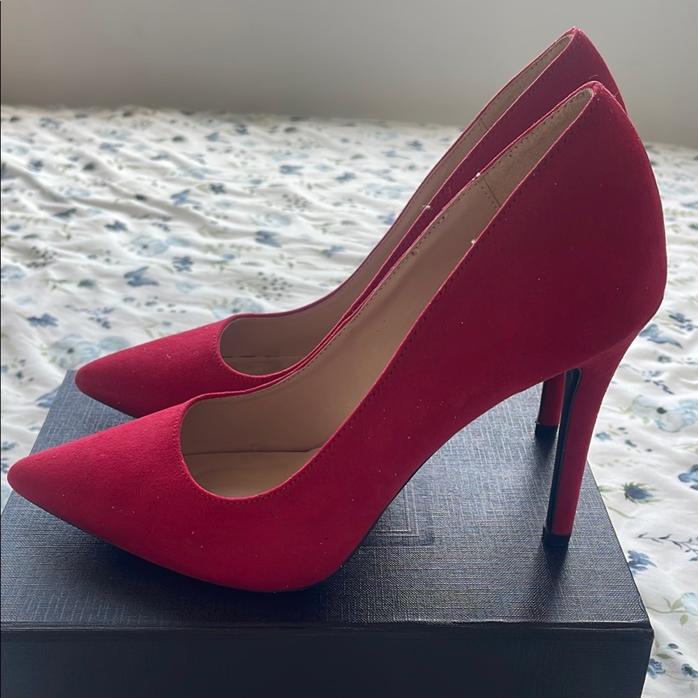 Elegant Red Stiletto Heels